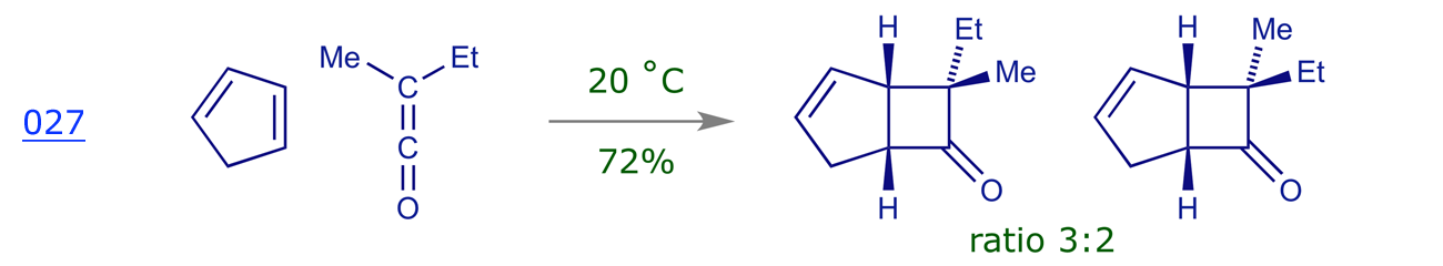 Thermal [2π + 2π] cycloaddition of a ketene to cyclopentadiene