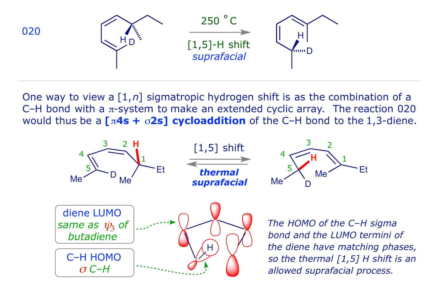 Thermal suprafacial [1,5] sigmatropic H shift in 6-methylocta-2<i>E</i>,4<i>Z</i>-diene