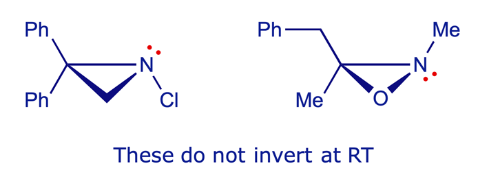 Structures of 1-chloro-2,2-diphenylaziridine and 2,3-dimethyl-3-benzyloxaziridine